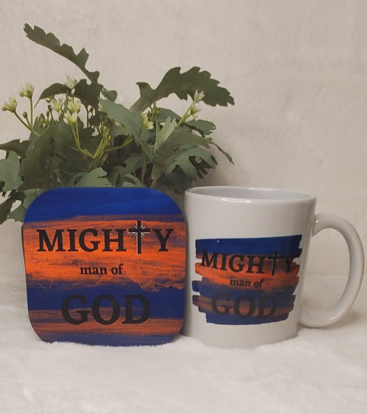 MIGHTY man of GOD Mug Set