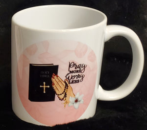 Pray More Mug Set