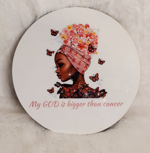 My God is Bigger Than Cancer Mug and Coaster Set